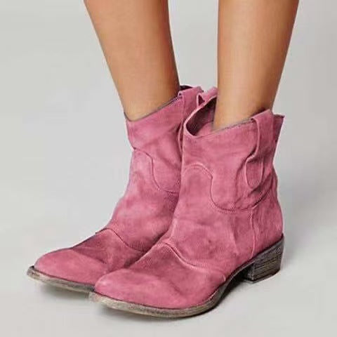 Carli™ | Western Suede Ankle Boots