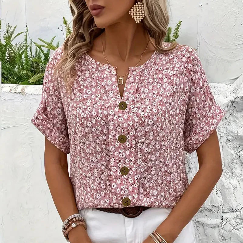 Gigi | Majestic Blouse With Floral Chic Print