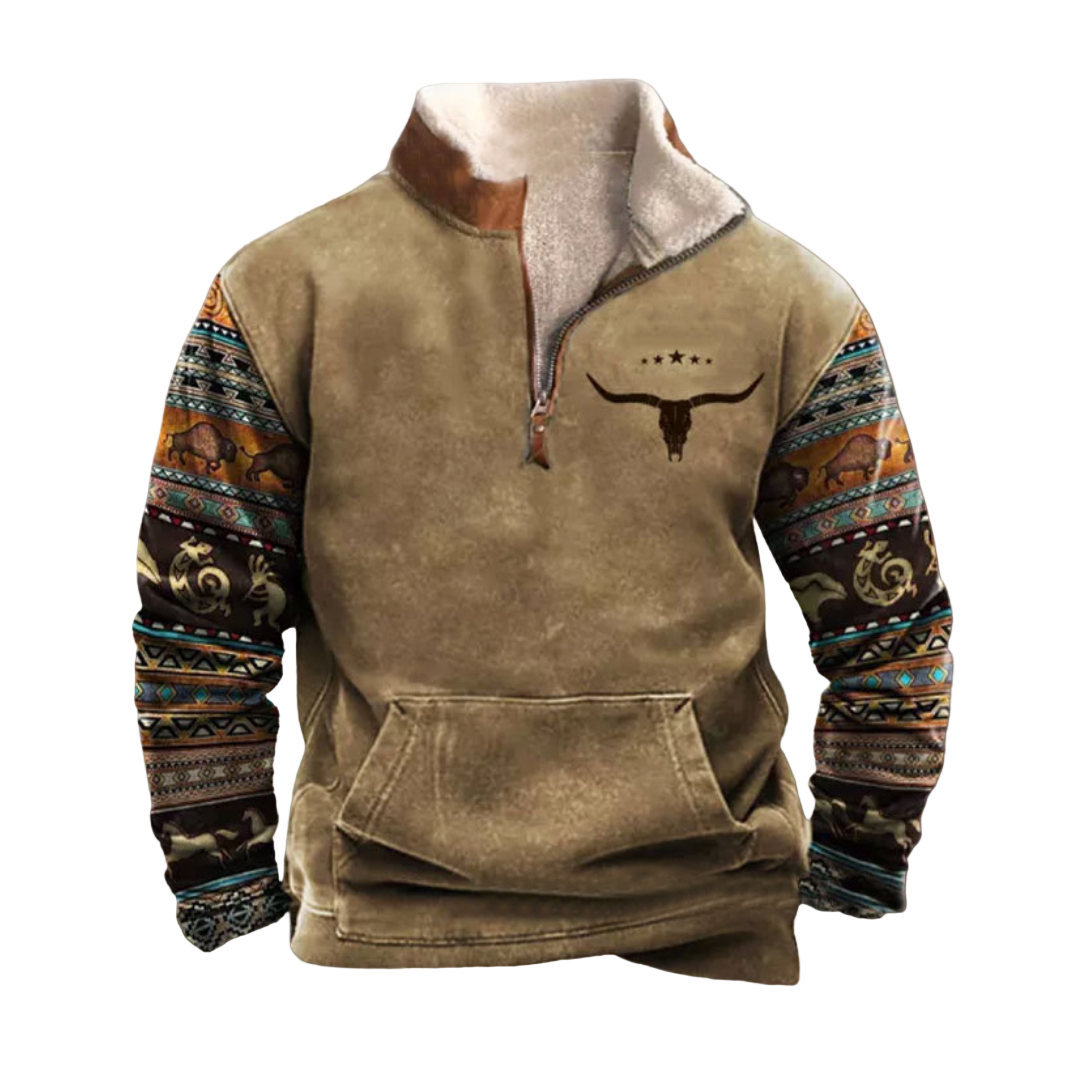 Bison™ | Casual Fleece Sweater With Thermal Lining