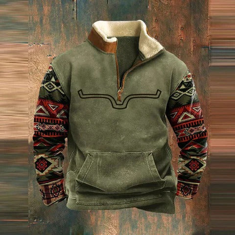 Bison™ | Casual Fleece Sweater With Thermal Lining